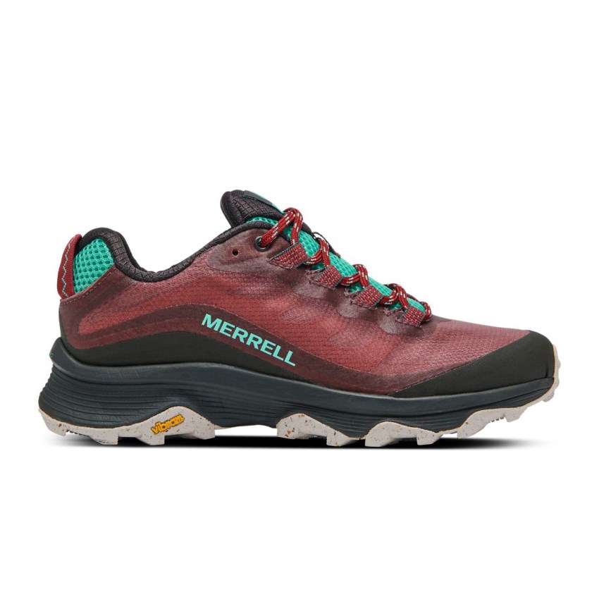 Chaussures Randonnée Merrell Moab Speed Rouge Femme | G.V.YRSD